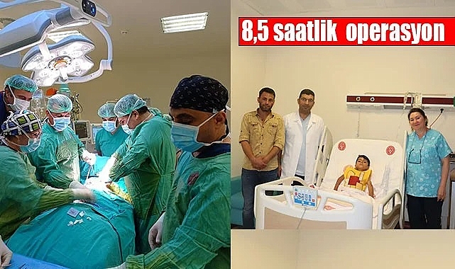 Kemikleri yarım olan çocuğa başarılı operasyon!