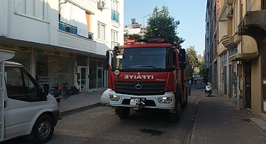 Odunluk'ta çıkan yangın panik yarattı