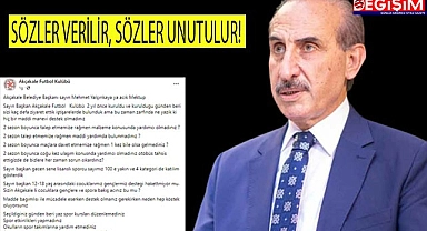 Başkan Yalçınkaya, verdiği sözleri tutmadı mı?