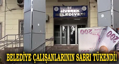 Siverek Belediyesi çalışanları isyan bayraklarını çekti