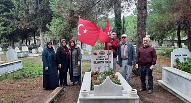 Urfa'da askerlik yapan şehit mezarı başında anıldı