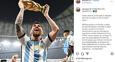 Messi'nin Dünya Kupası fotoğrafı rekor kırdı