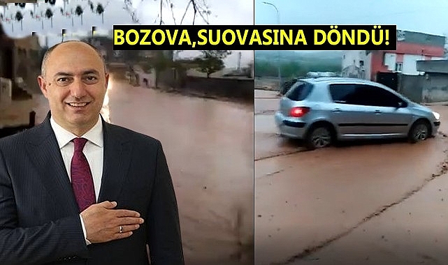 Bozova'yı sel aldı,belediye sınıfta kaldı!