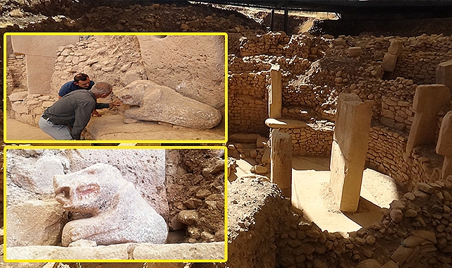 Dünyanın en eski boyalı heykeli Göbeklitepe’de bulundu