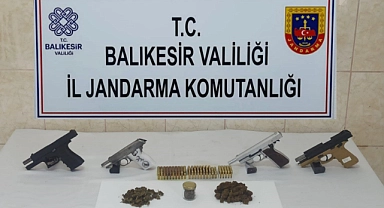 Balıkesir merkezli silah operasyonu: 17 gözaltı